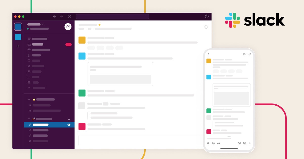 Work from home app - Slack